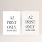 A2 Foam Board Sign Printing – 420x594mm (Double Sided)