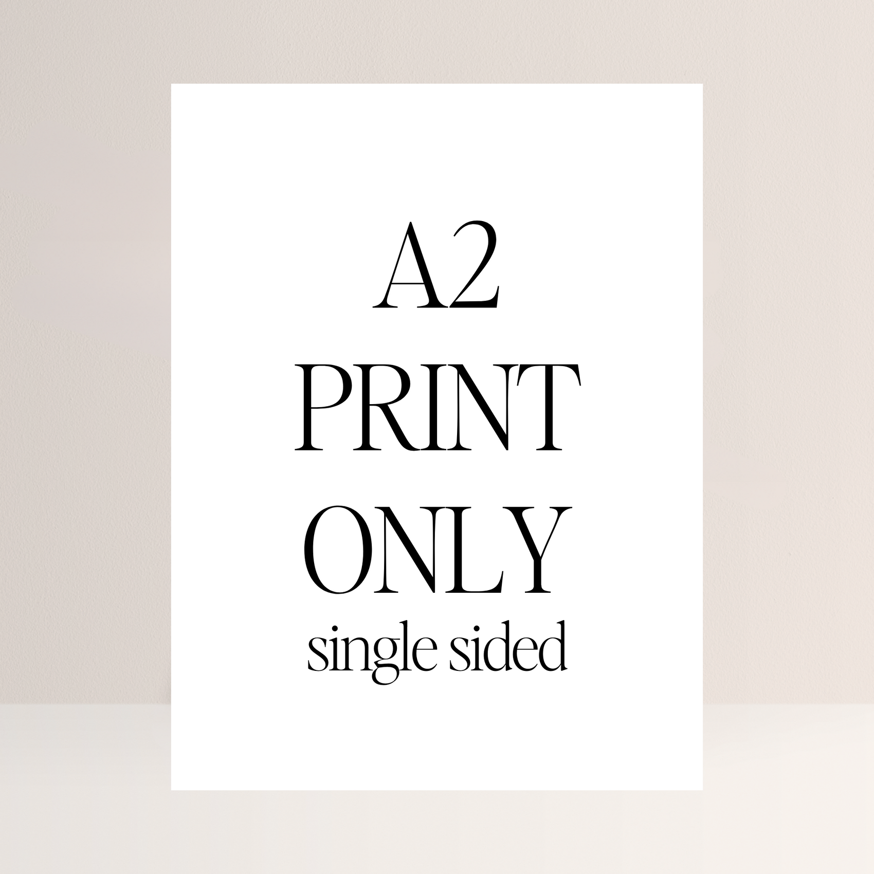 A2 Foam Board Sign Printing – 420x594mm (Single Sided)