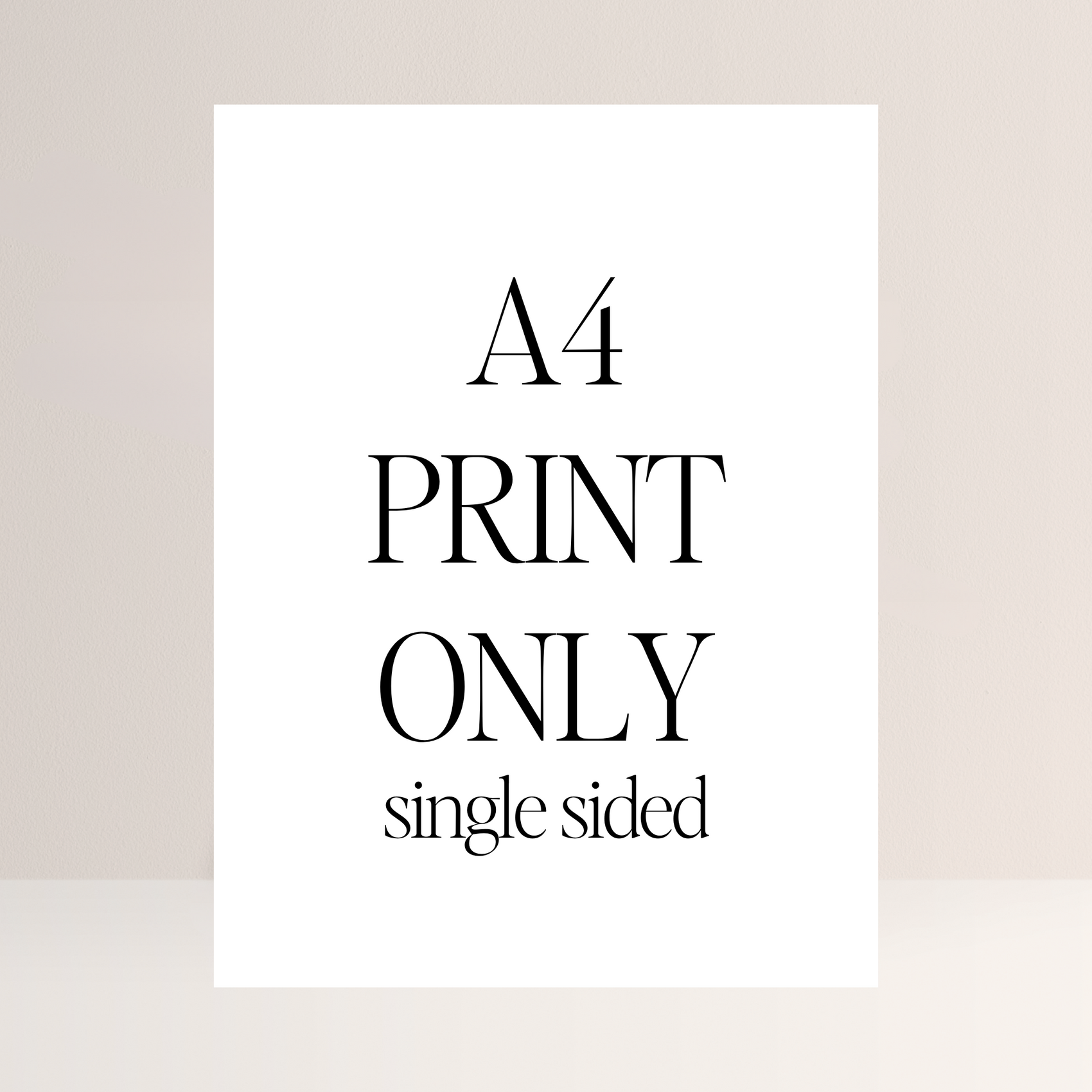 A4 Foam Board Sign Printing – 210x297mm (Single Sided)