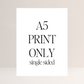 A5 Foam Board Sign Printing – 148.5x210mm (Single Sided)
