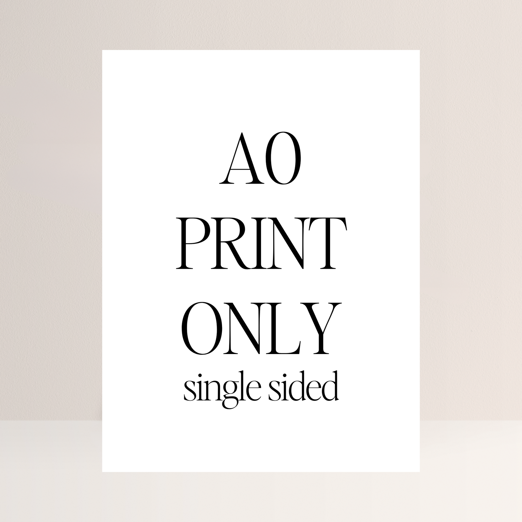 A0 Foam Board Sign Printing – 841x1189mm (Single Sided)